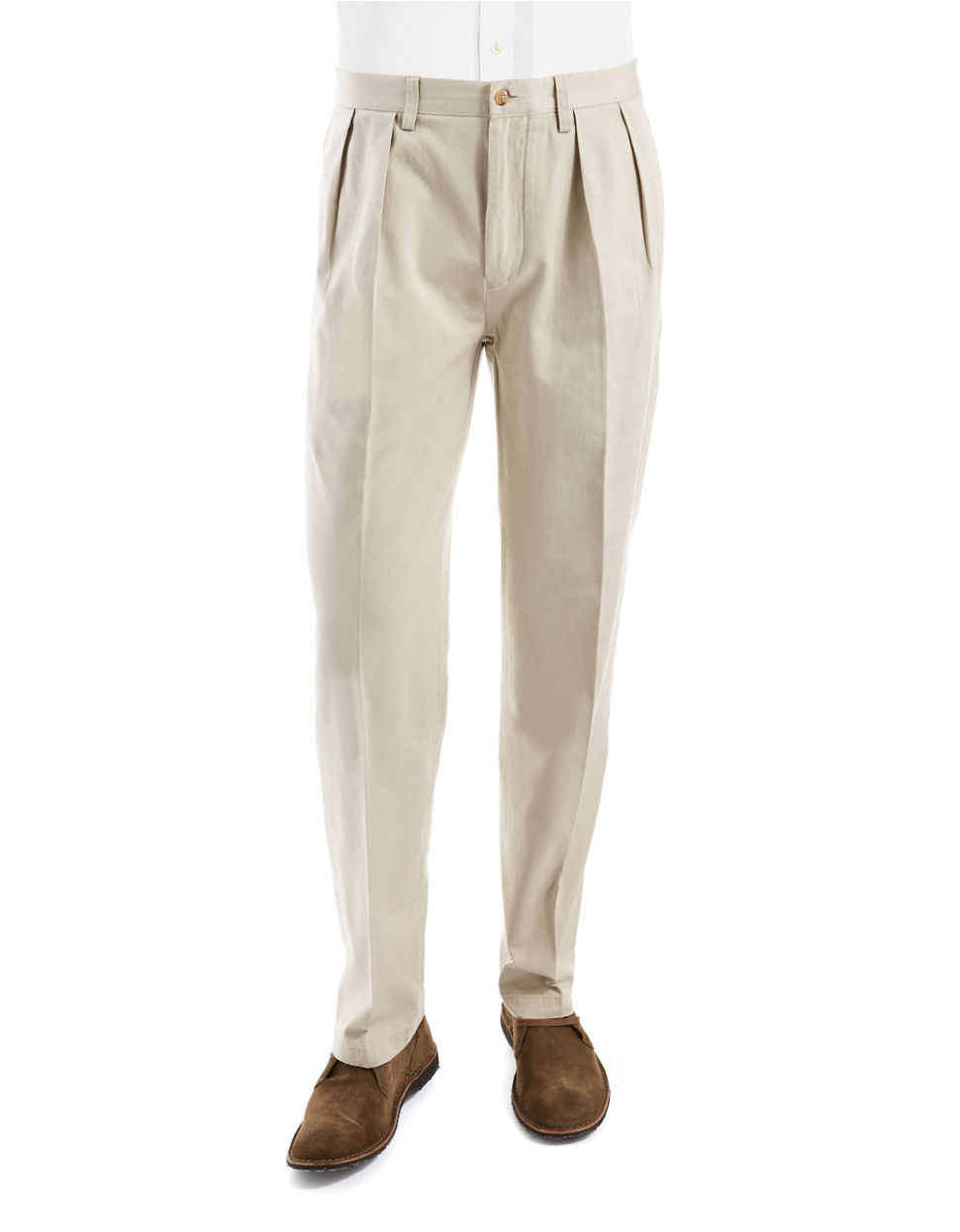 Polo ralph lauren Classic Pleated Preppy Chino in Gray for Men | Lyst