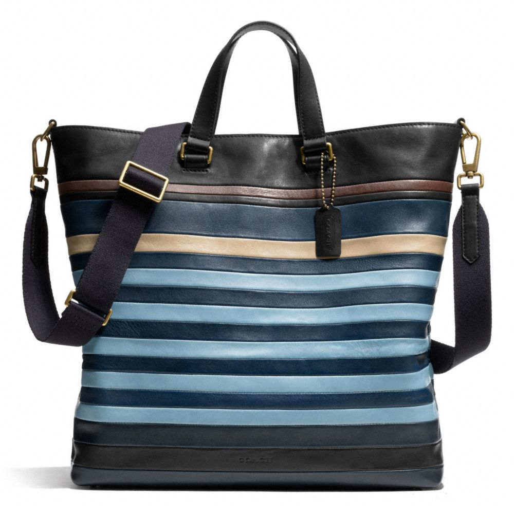 coach tote with stripe