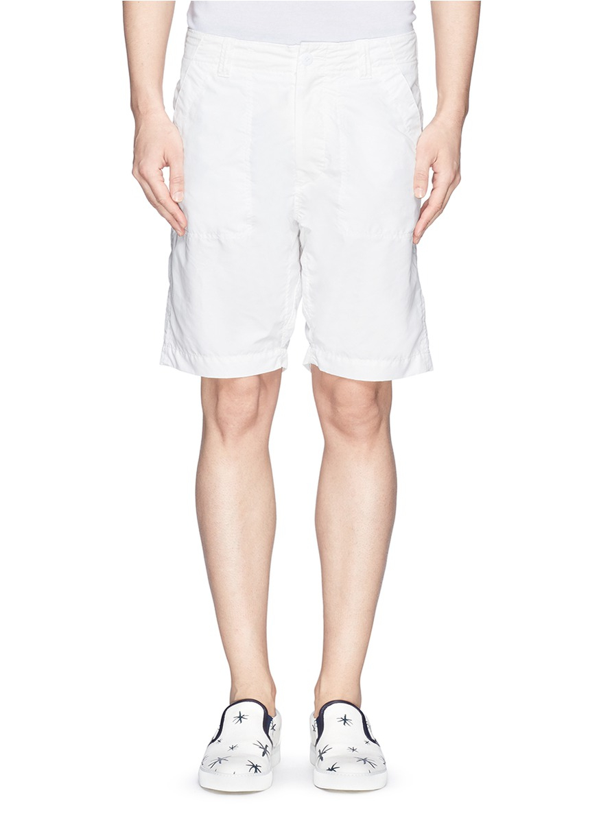 Lyst Nanamica Adjustable Waist Tab Pier Shorts in White for Men