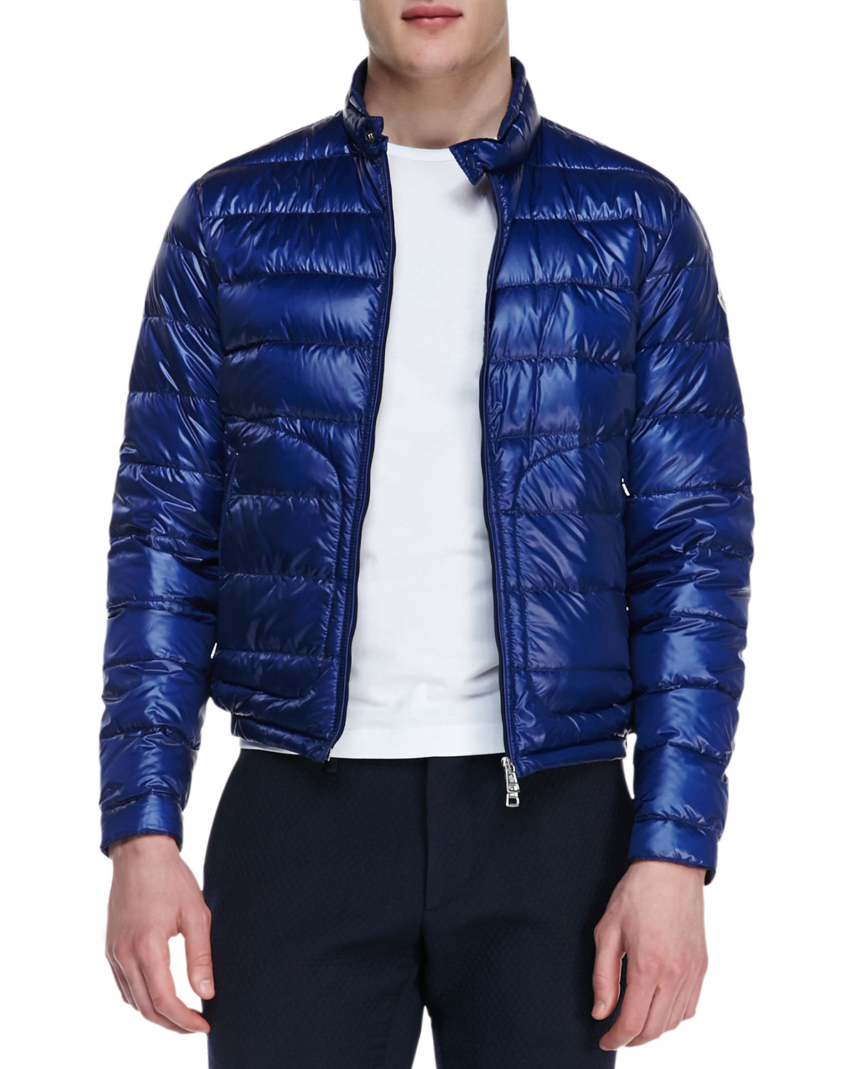 Lyst - Moncler Acorus Lightweight Puffer Jacket Blue in Blue for Men