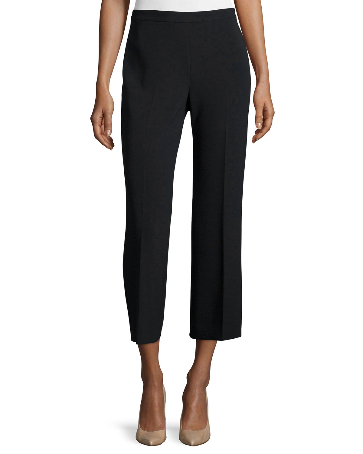 Theory Laleenka Straight-leg Culottes in Black | Lyst