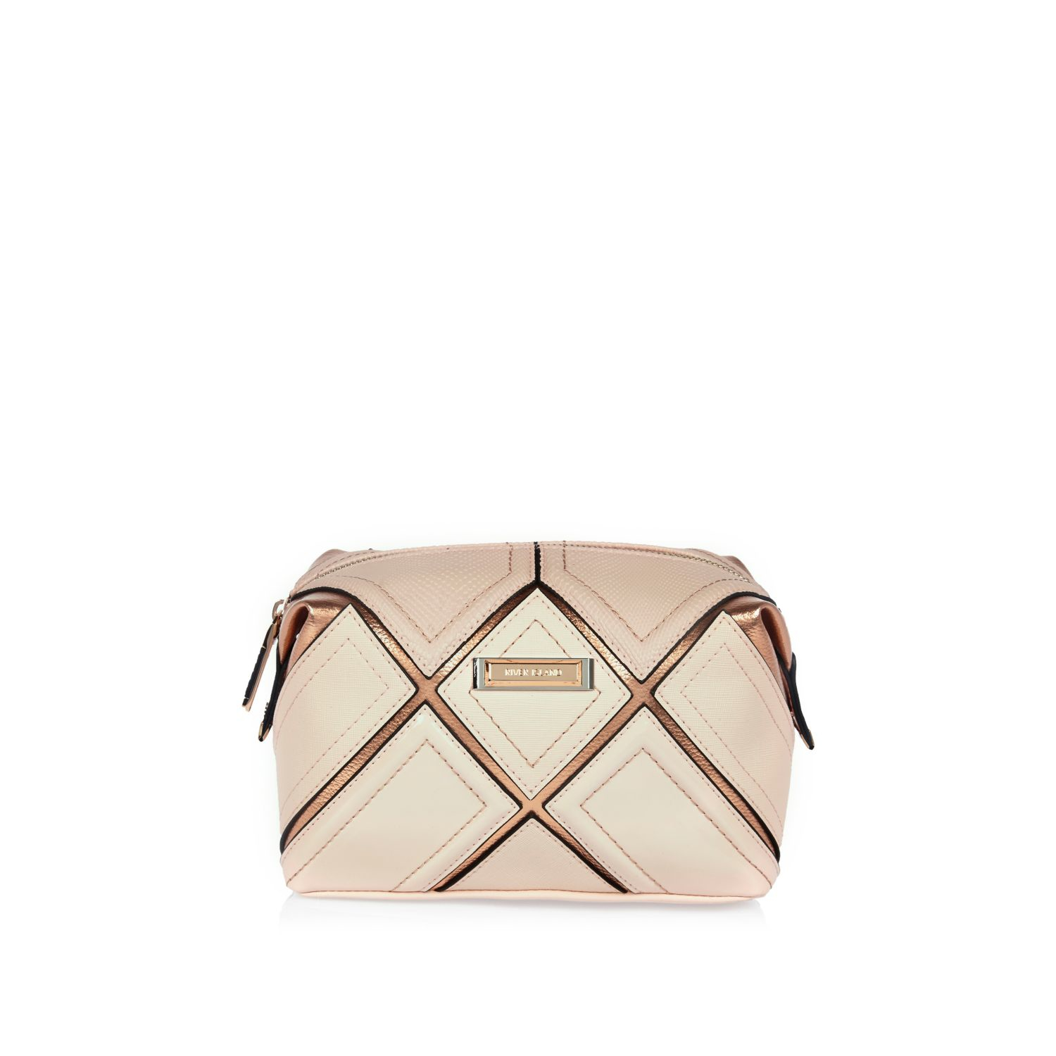 River Island Pink Patchwork Weekend Bag In Lyst Gallery