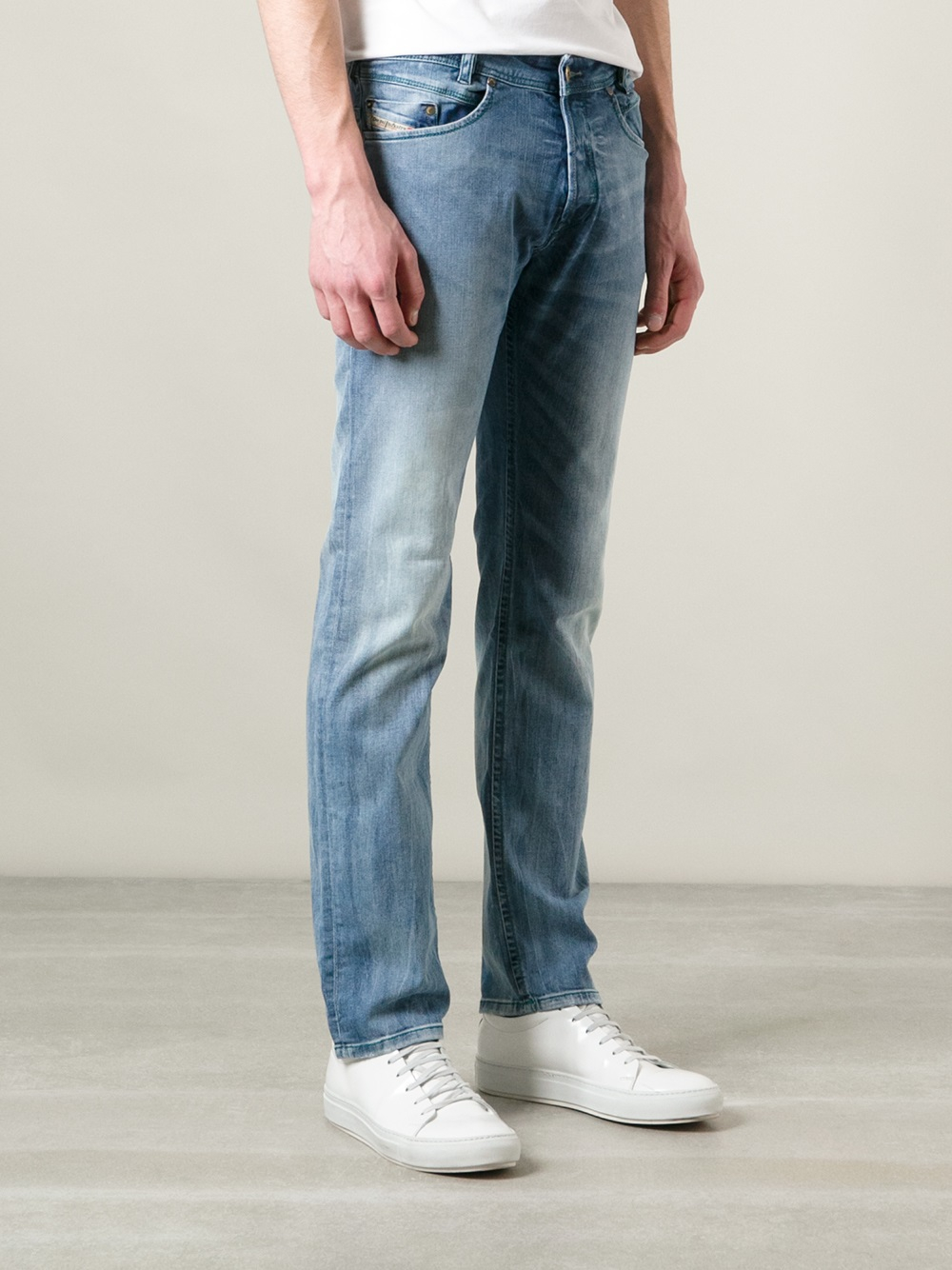 Lyst - Diesel Stone Washed Jeans in Blue for Men