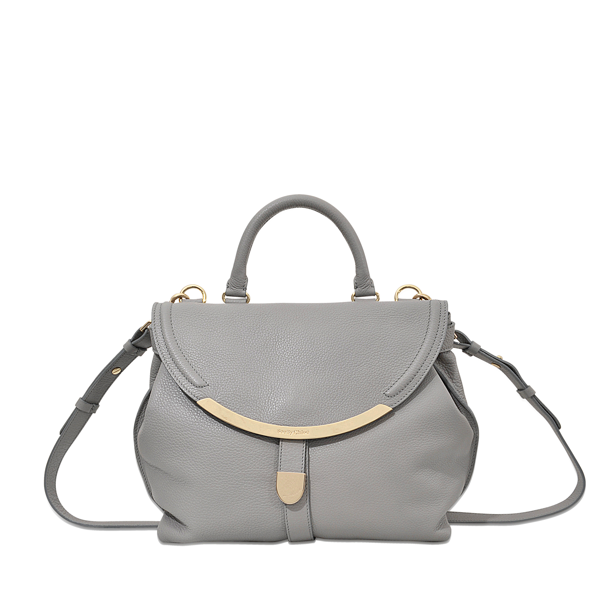 Lyst See By Chloé Lizzie Satchel Bag In Gray Gallery