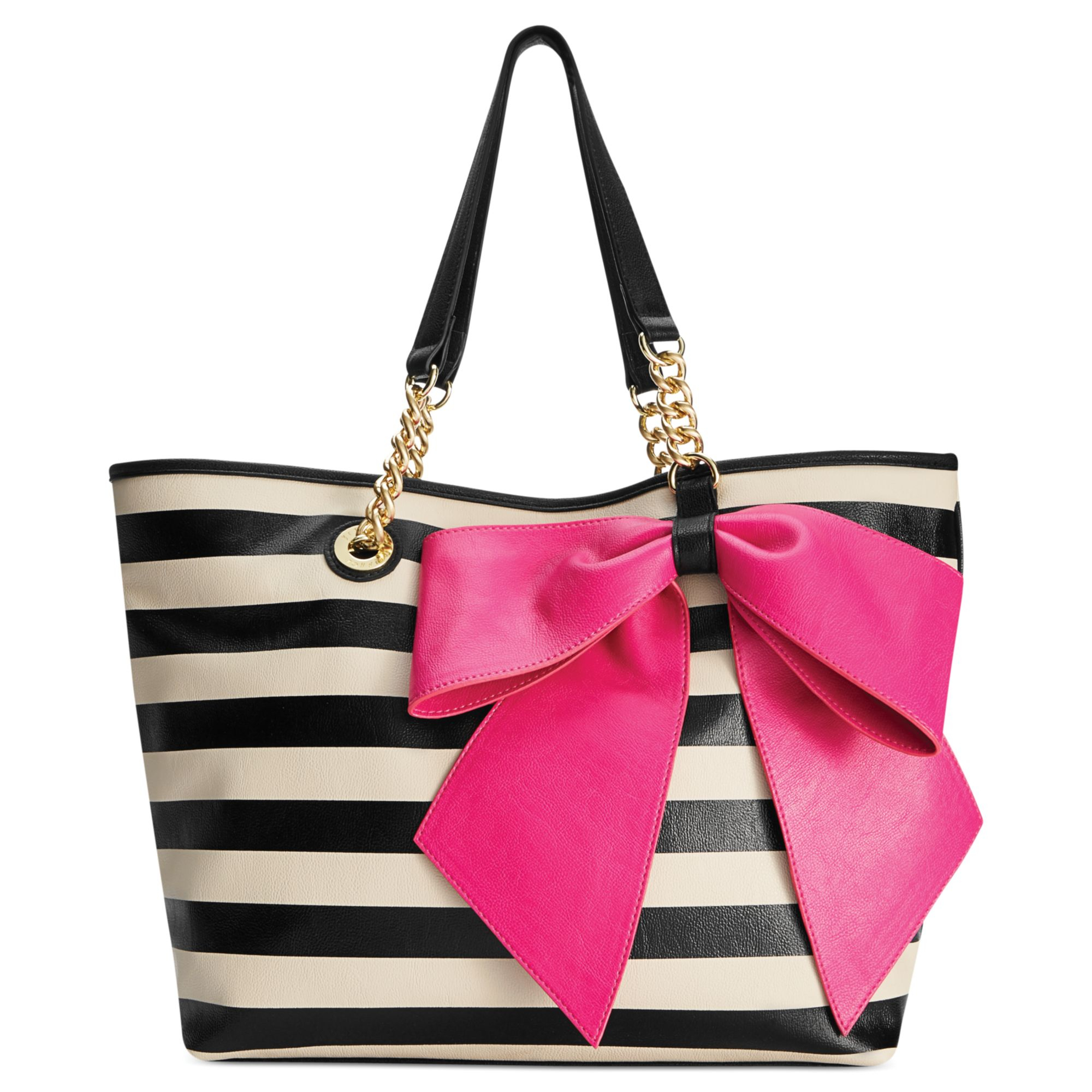 Lyst Betsey Johnson Bowtastic Tote In Natural Gallery