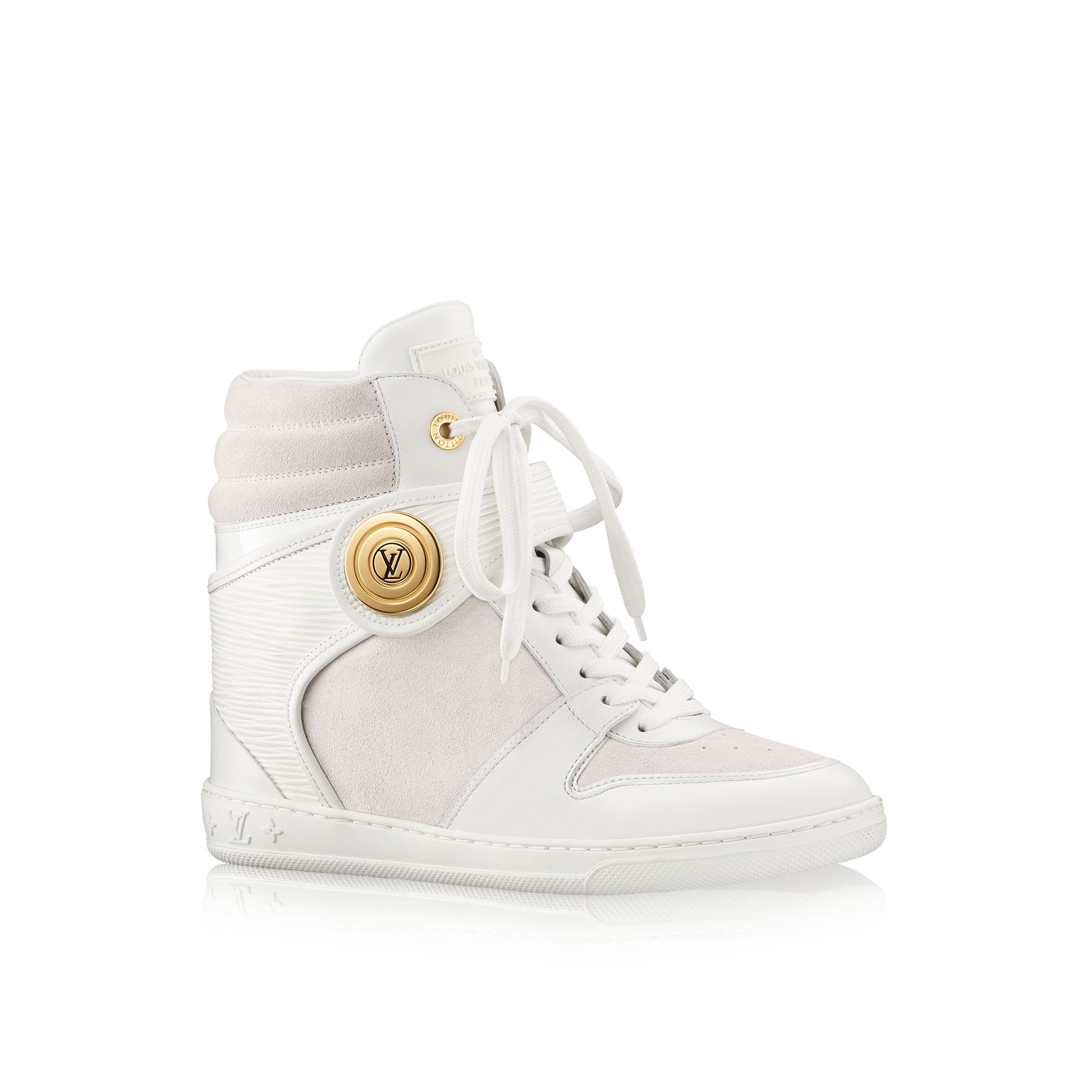 Louis vuitton Postmark Sneaker Boot in White | Lyst