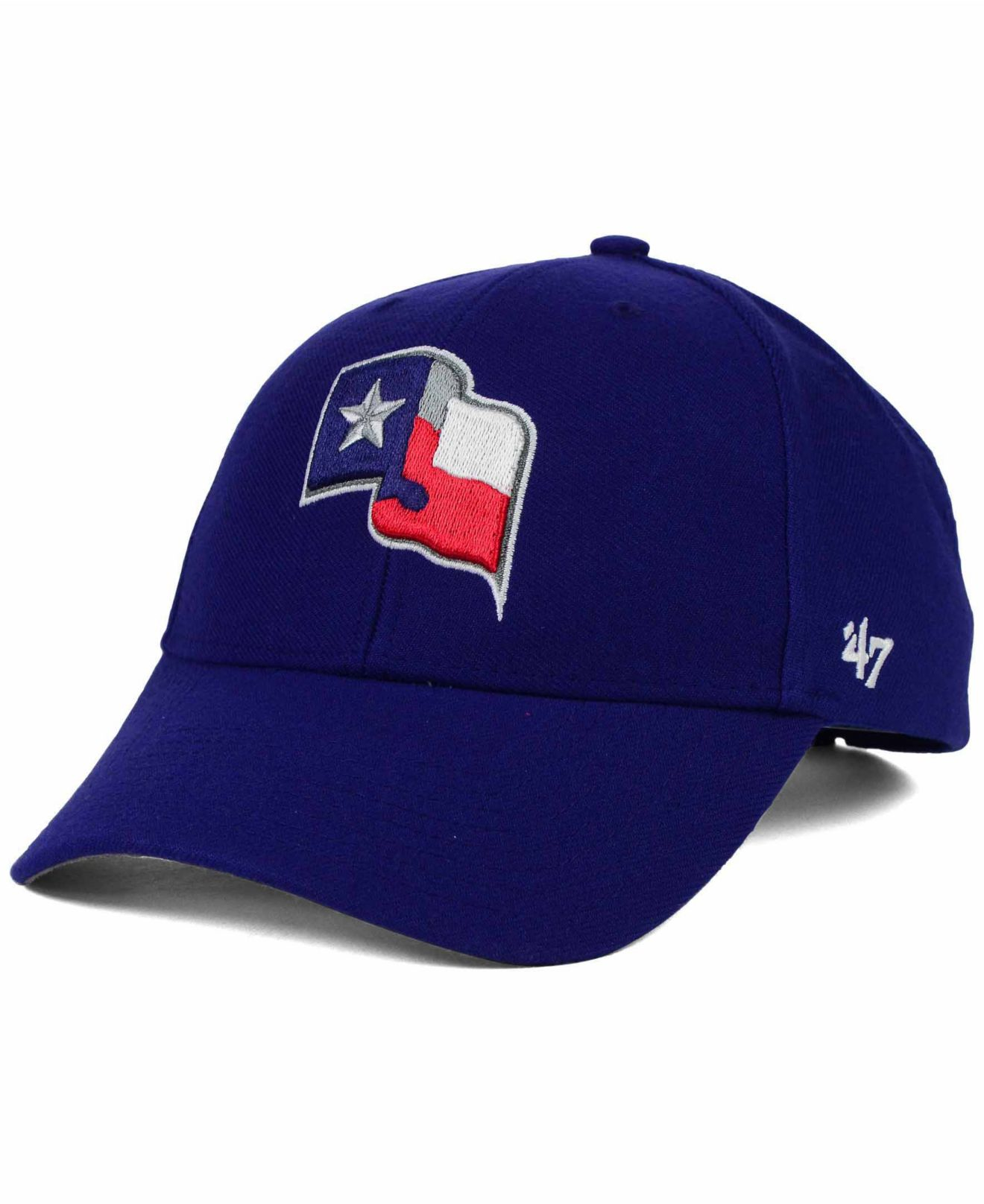 47 brand Texas Rangers Mvp Curved Cap in Blue for Men (RoyalBlue) Lyst