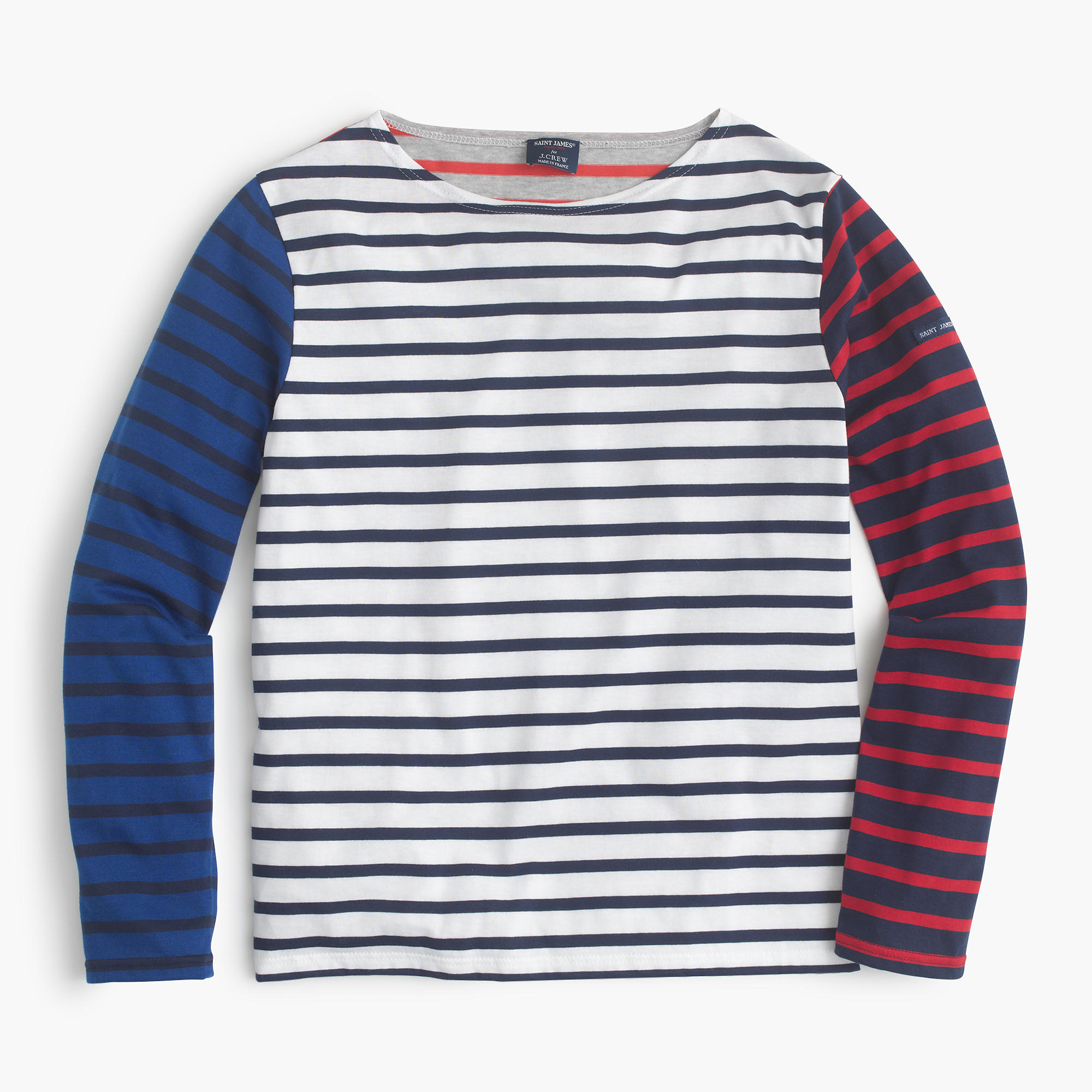 Lyst - J.Crew Saint James Colorblock Stripe T-shirt in Blue