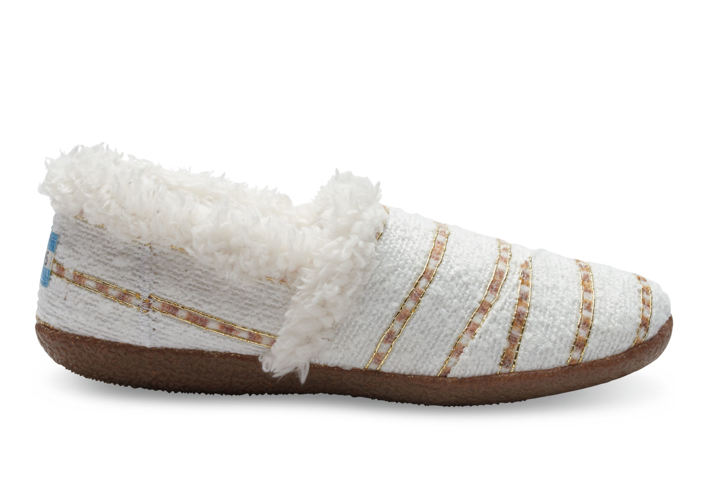 Lyst - Toms White Gold Boucle Women's Slippers in White