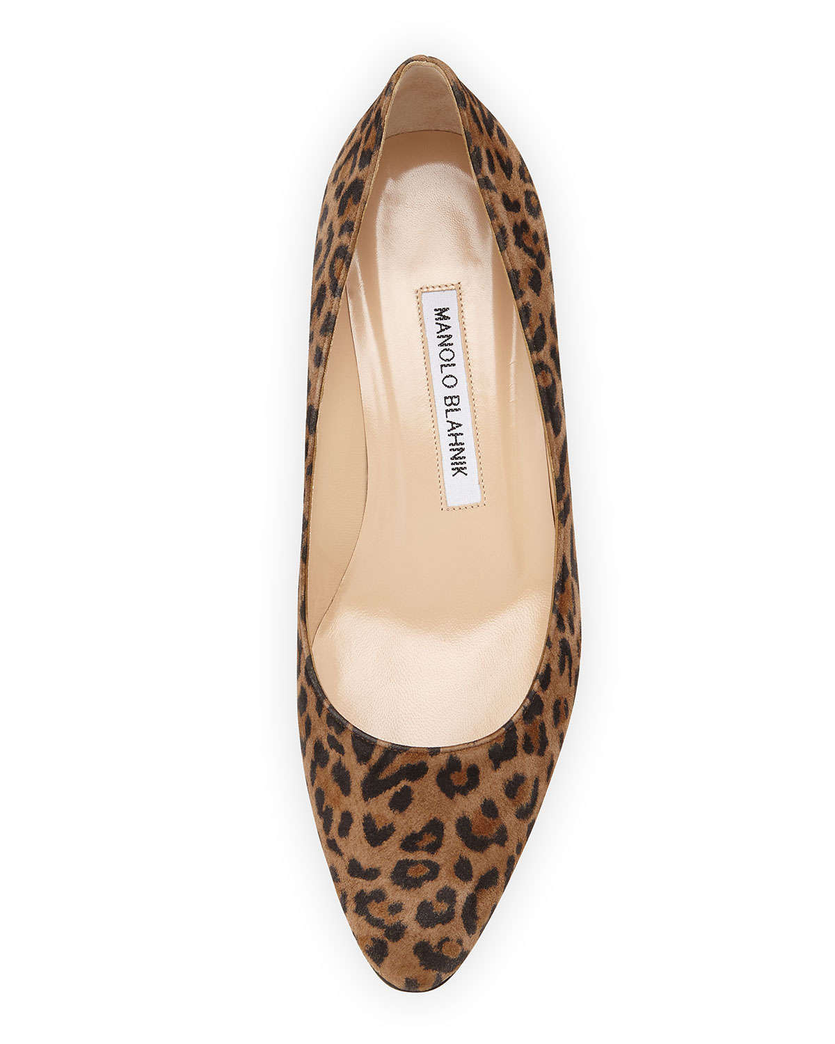 Manolo Blahnik Leopard Listony Printed Suede Block Heel Pump Animal Product 2 806454358 Normal 