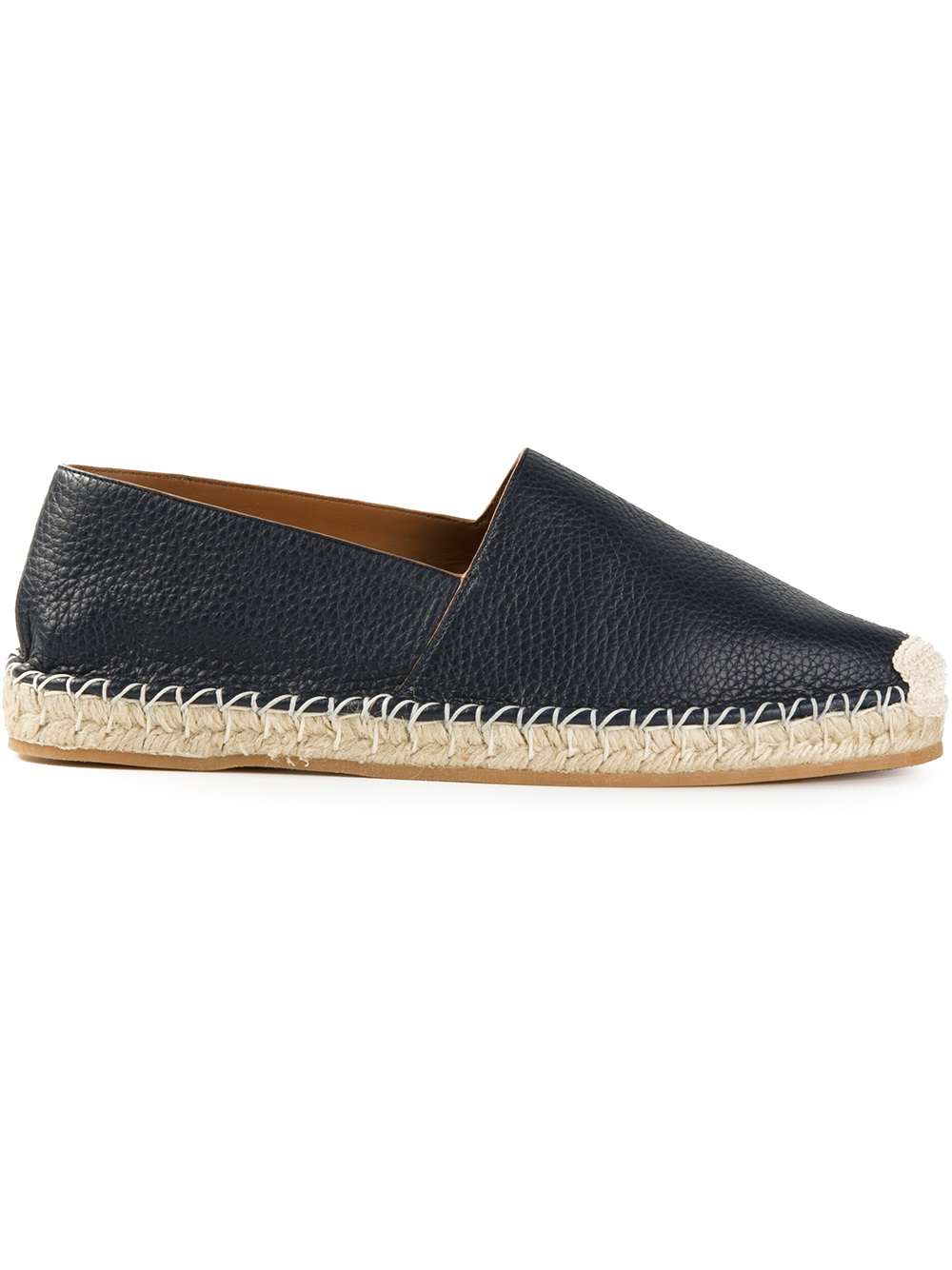 Lyst - Valentino Leather Espadrille in Blue for Men