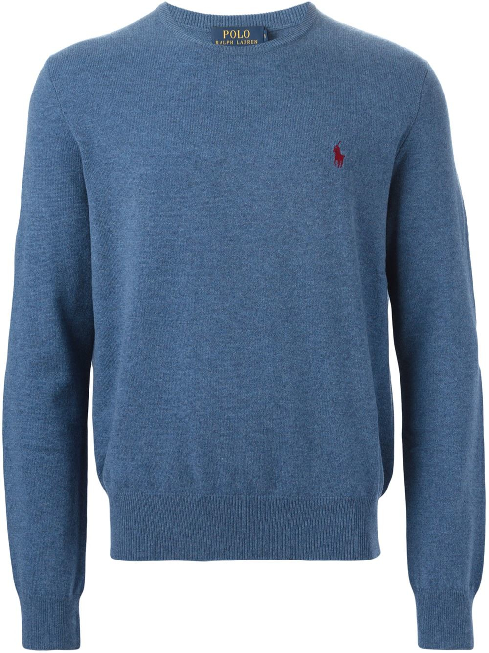 Polo Ralph Lauren Crew Neck Sweater in Blue for Men | Lyst