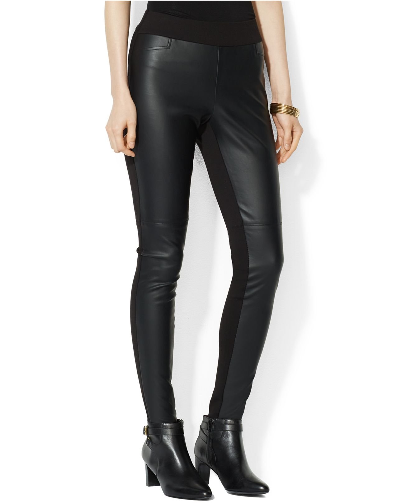 ralph lauren faux leather pants