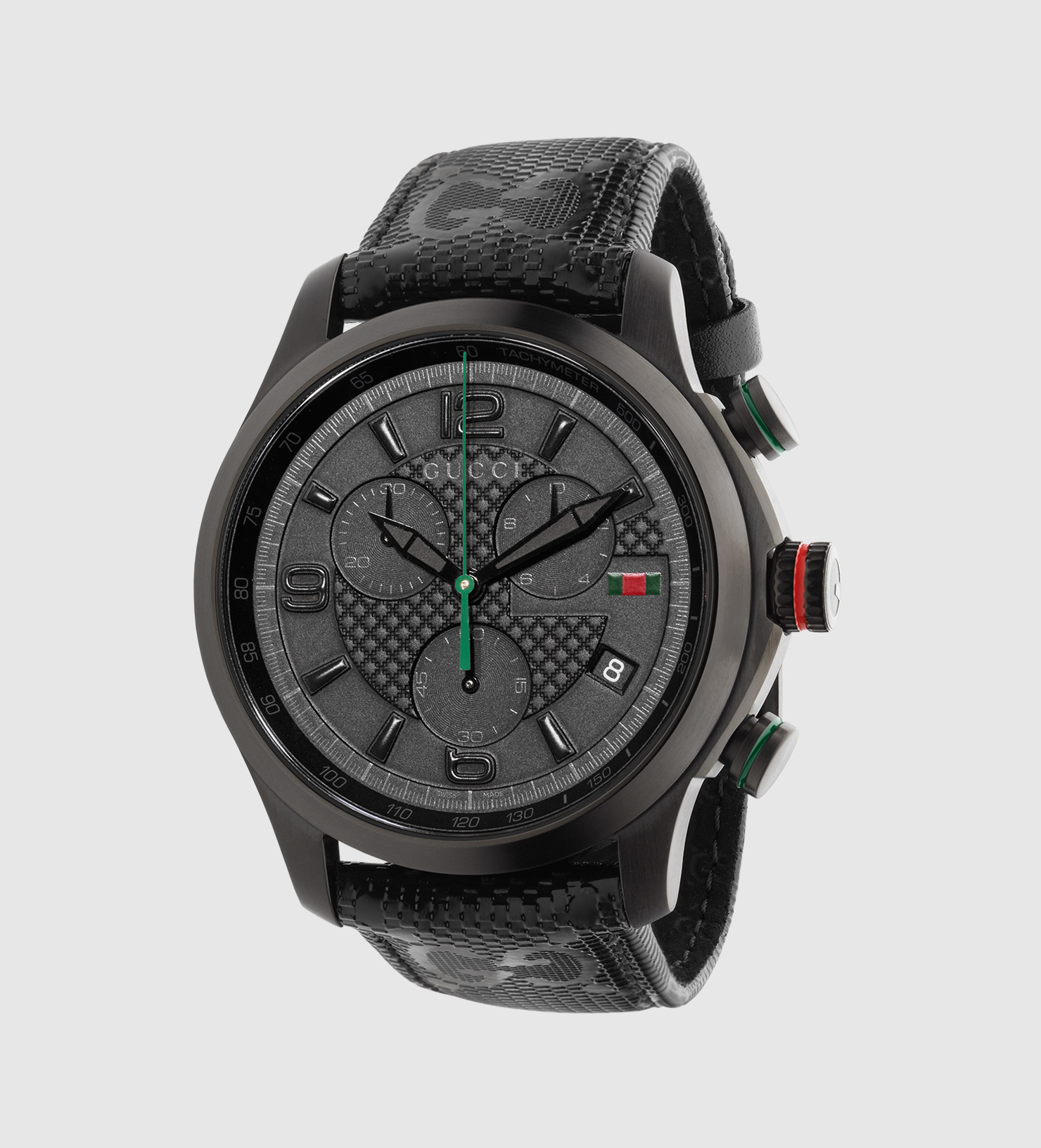 Lyst - Gucci Unisex Swiss Chronograph G-timeless Black Fabric Strap ...