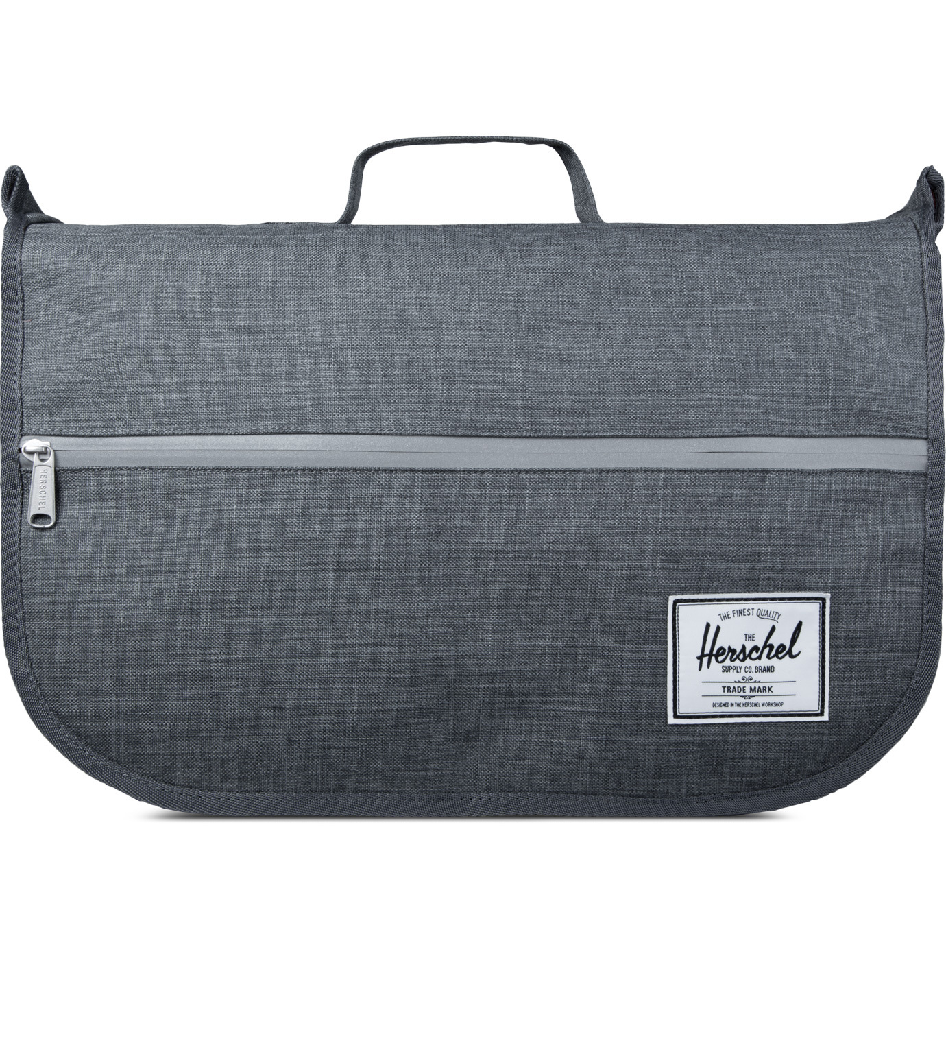Herschel supply co. Charcoal Crosshatch Pop Quiz Messenger Bag in Gray
