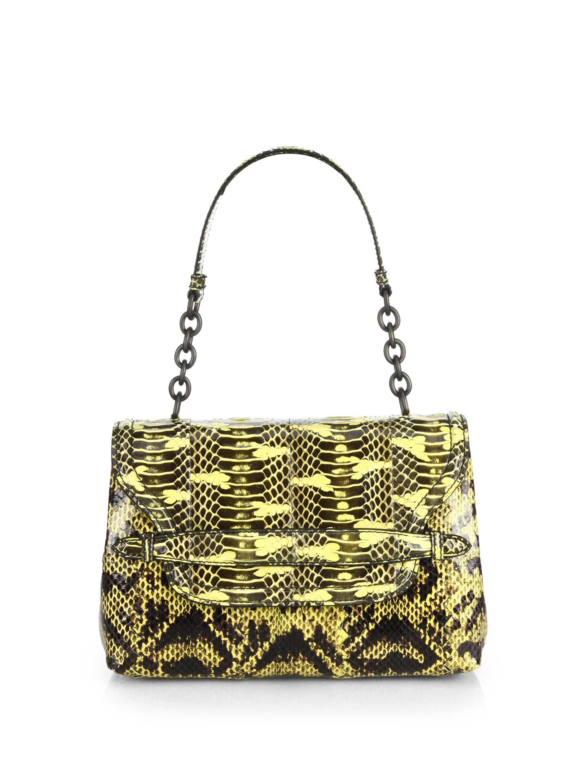 yellow small handbag