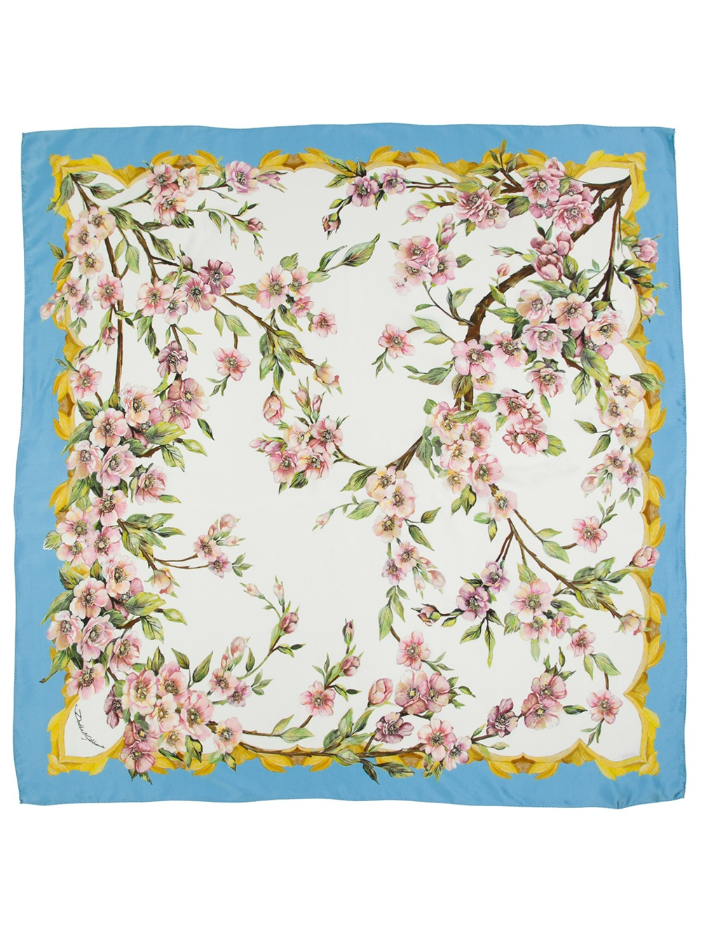 Lyst Dolce & Gabbana Printed Scarf in Blue