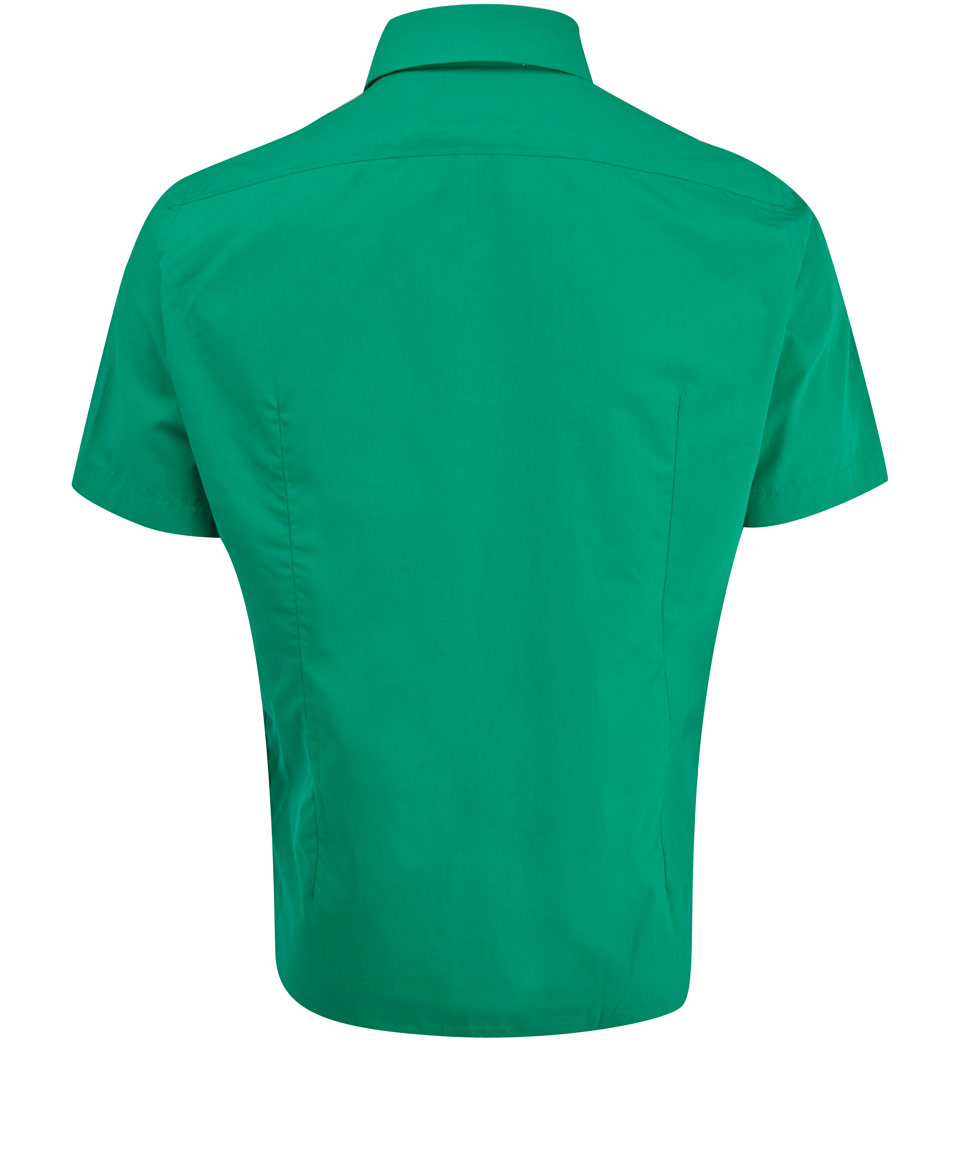 Raf Simons Green Short Sleeve Large Button Shirt for Men - Lyst