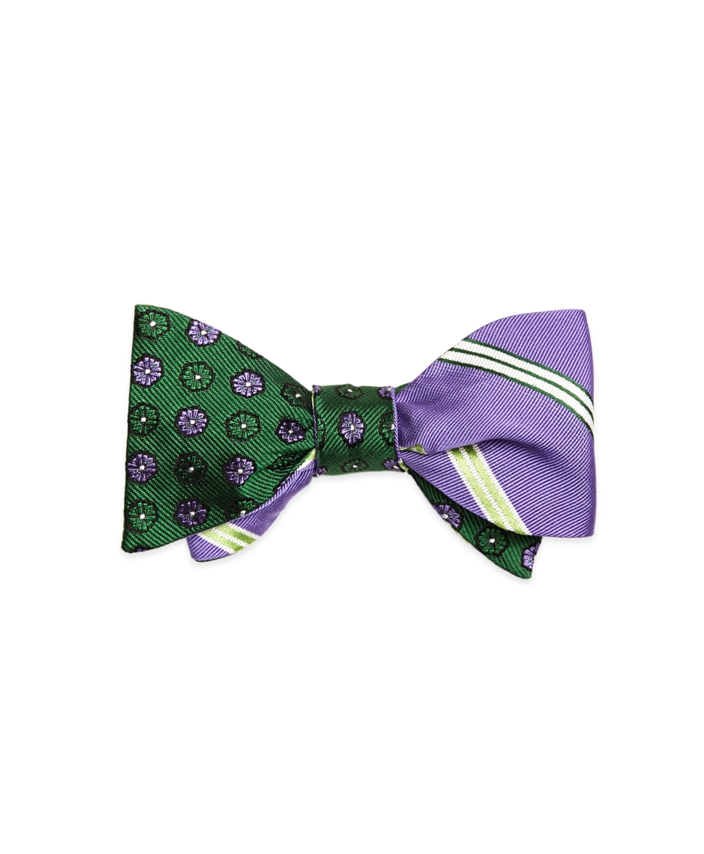 Lyst Brooks Brothers Tonal Flower With Alternating Stripe Reversible