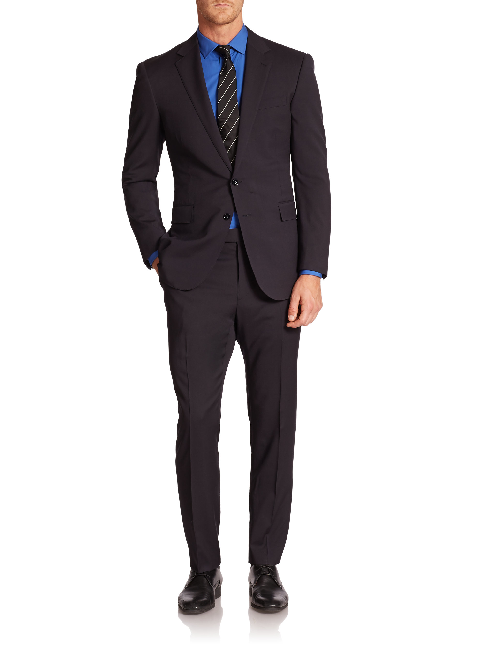 Lyst - Ralph Lauren Black Label Wool Suit in Black for Men