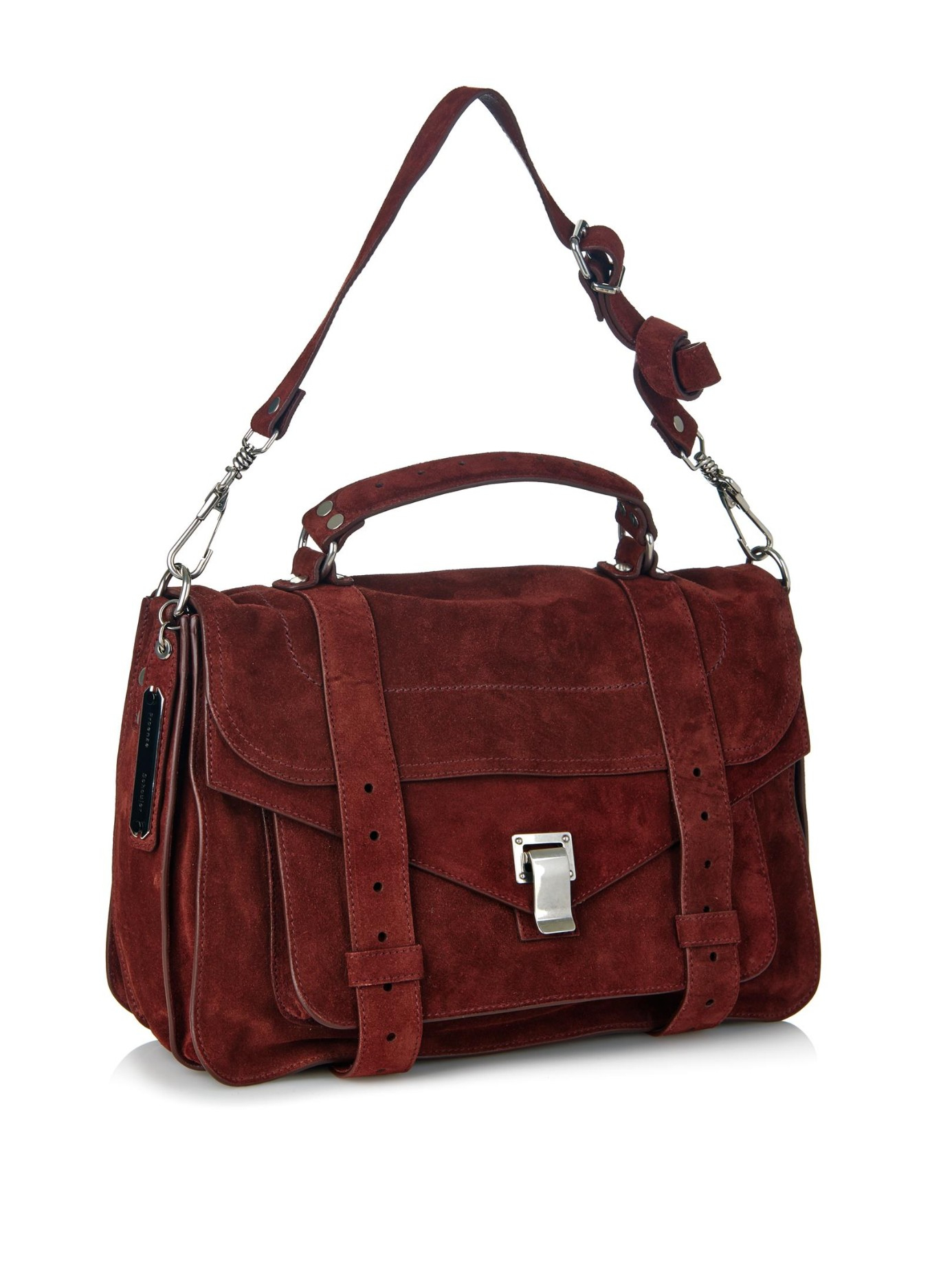 suede shoulder handbag