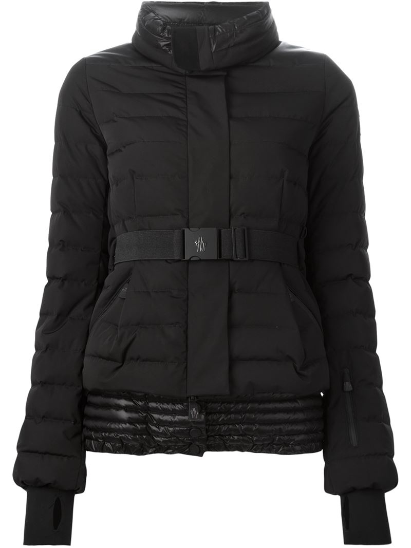belted padded jacket