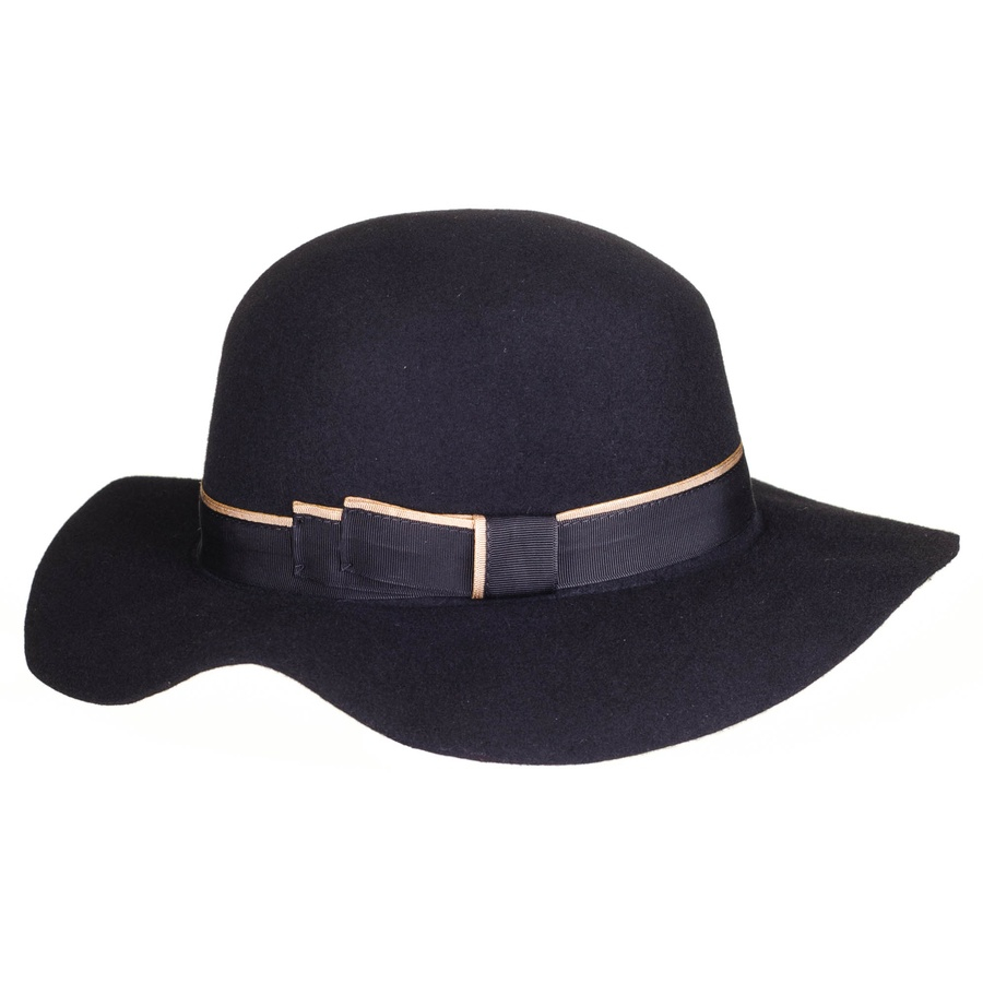 Lyst Black.Co.Uk Belsize Black Wool Felt Hat in Black