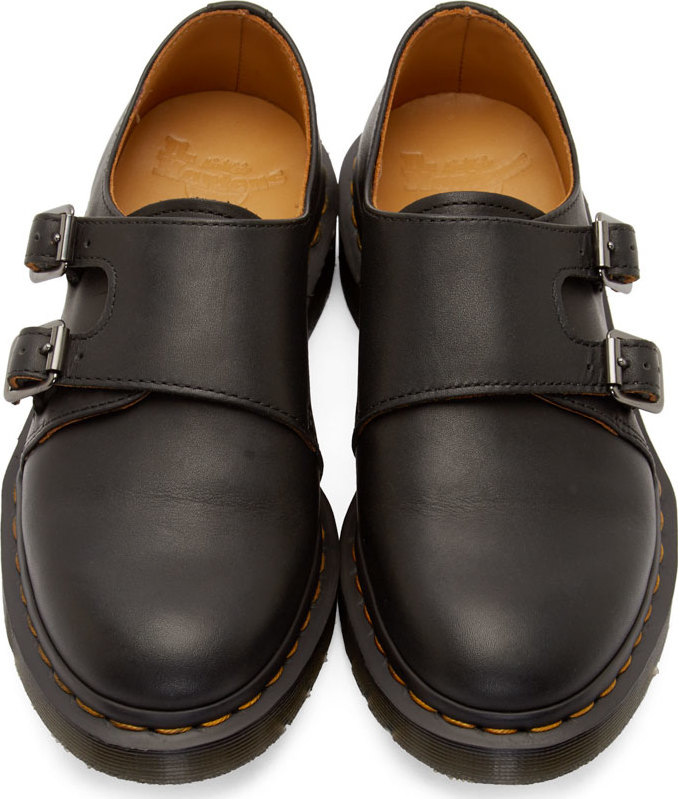 Lyst - Dr. Martens Black Jules Monk Strap Shoes in Black