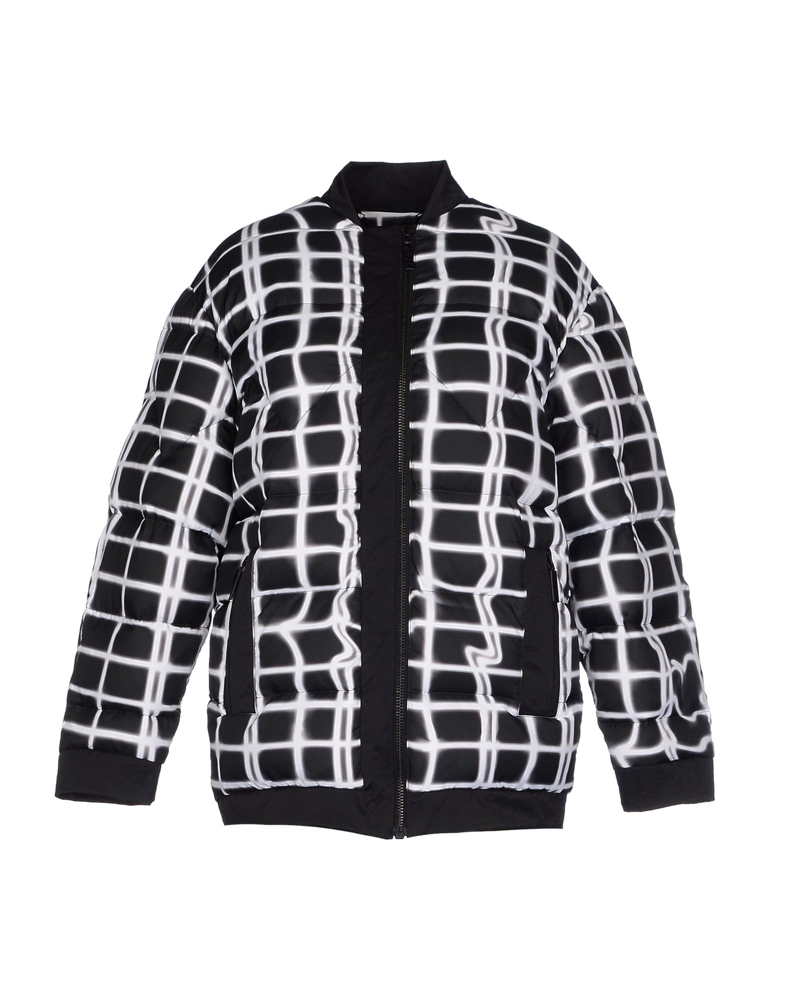 kenzo short down jacket technic canvas black