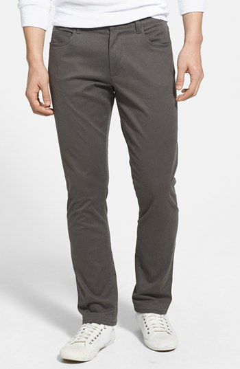 gray stretch pants