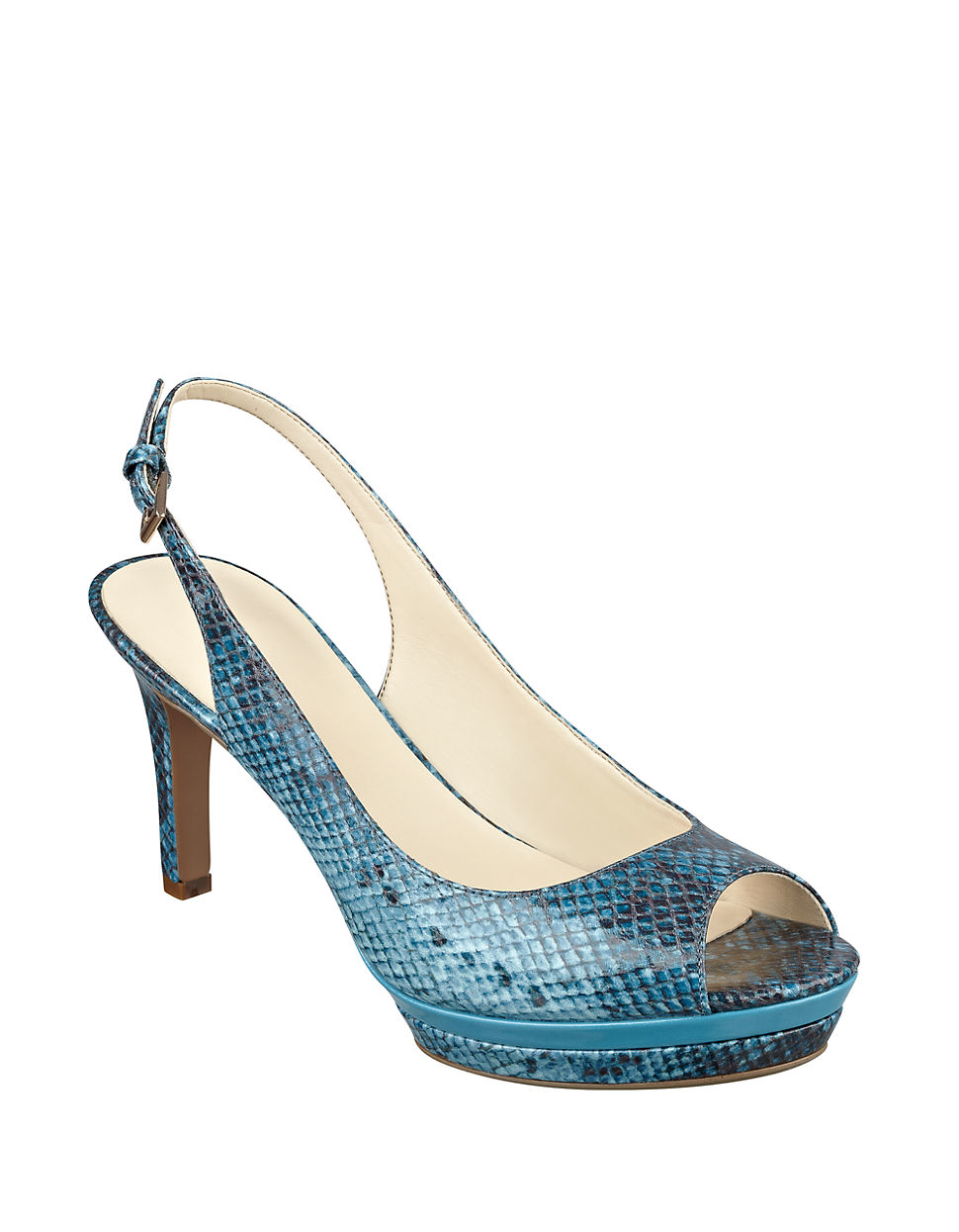 platform peep toe pumps