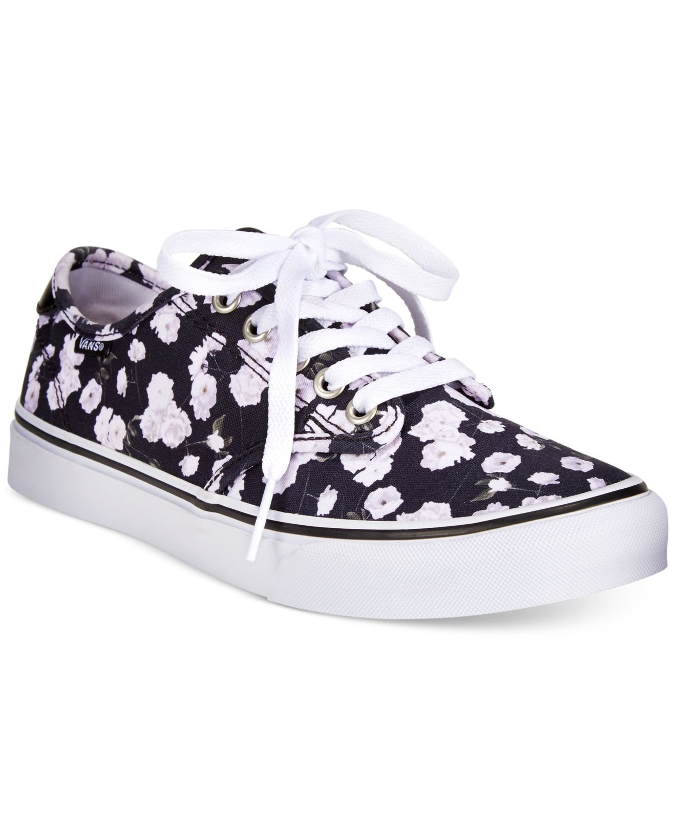 Lyst - Vans Women's Camden Floral Sneakers in Black