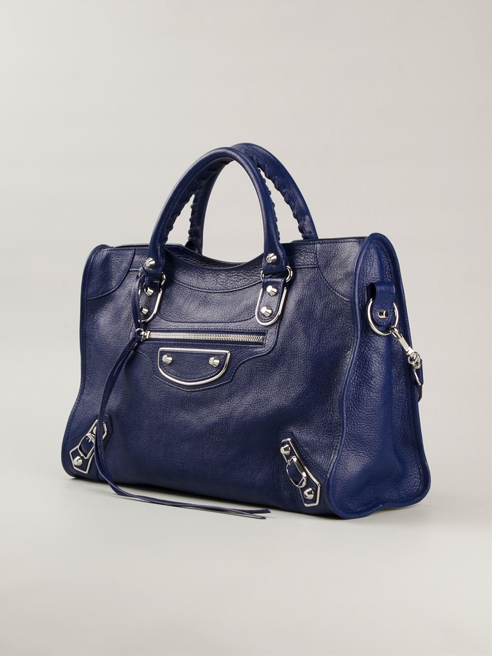 Balenciaga Classic Metallic Edge City Tote in Blue | Lyst