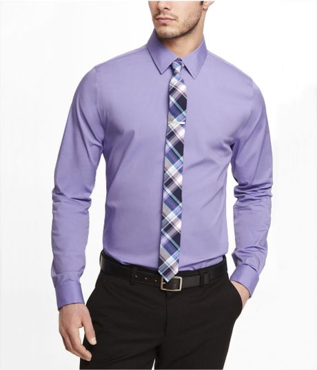 Express Extra Slim 1mx French Cuff Shirt in Purple for Men (HOT VIOLET ...