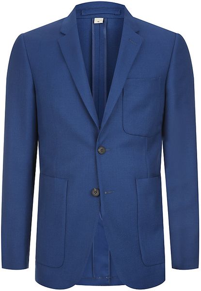 Burberry Patch Pocket Blazer in Blue for Men | Lyst