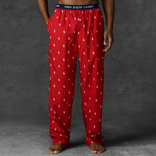 Lyst - Polo Ralph Lauren Allover Pony Sleep Pant in Red for Men