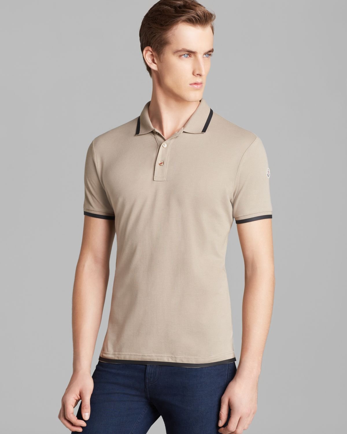 moncler beige polo moncler beige polo