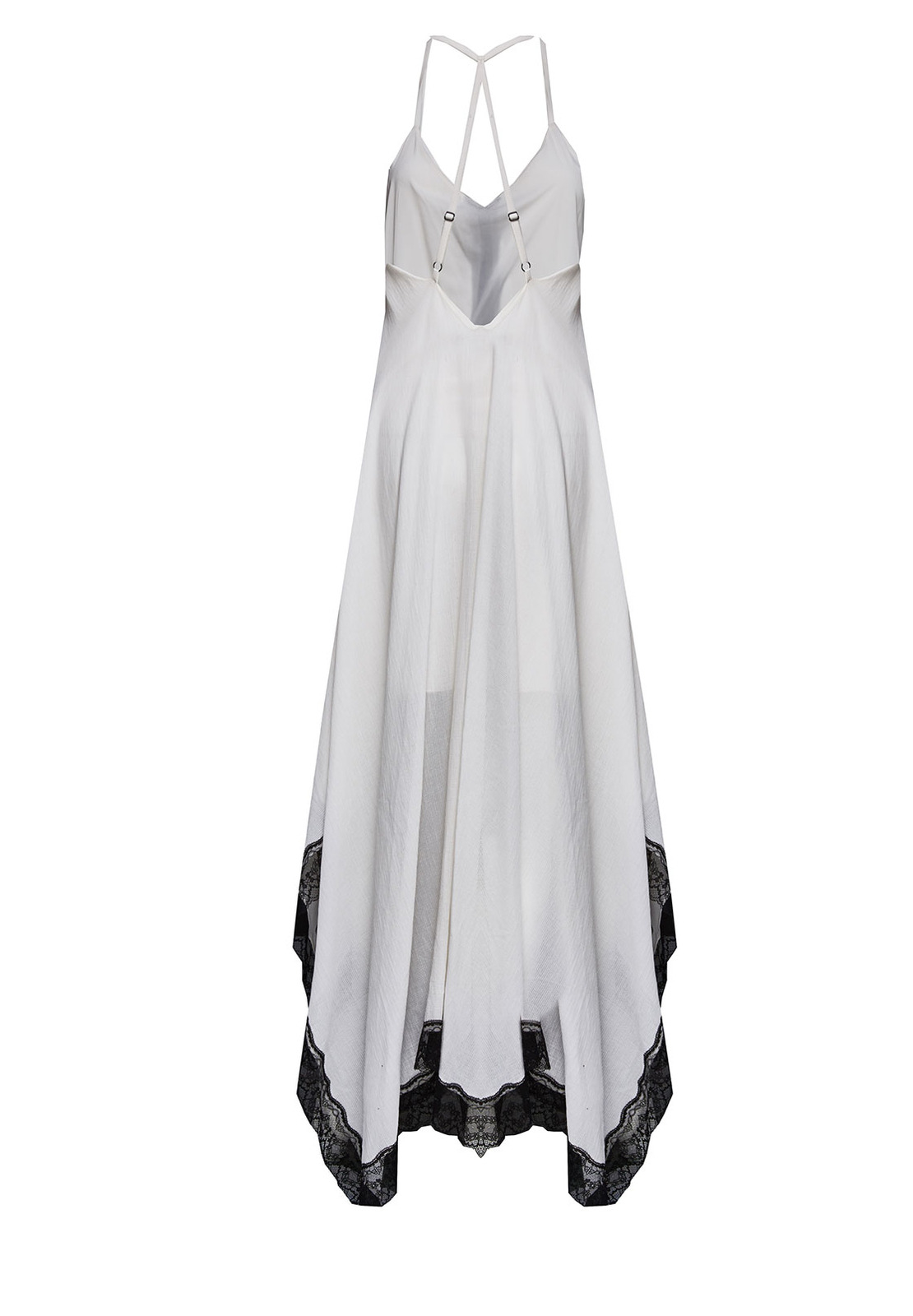 black and white handkerchief dress
