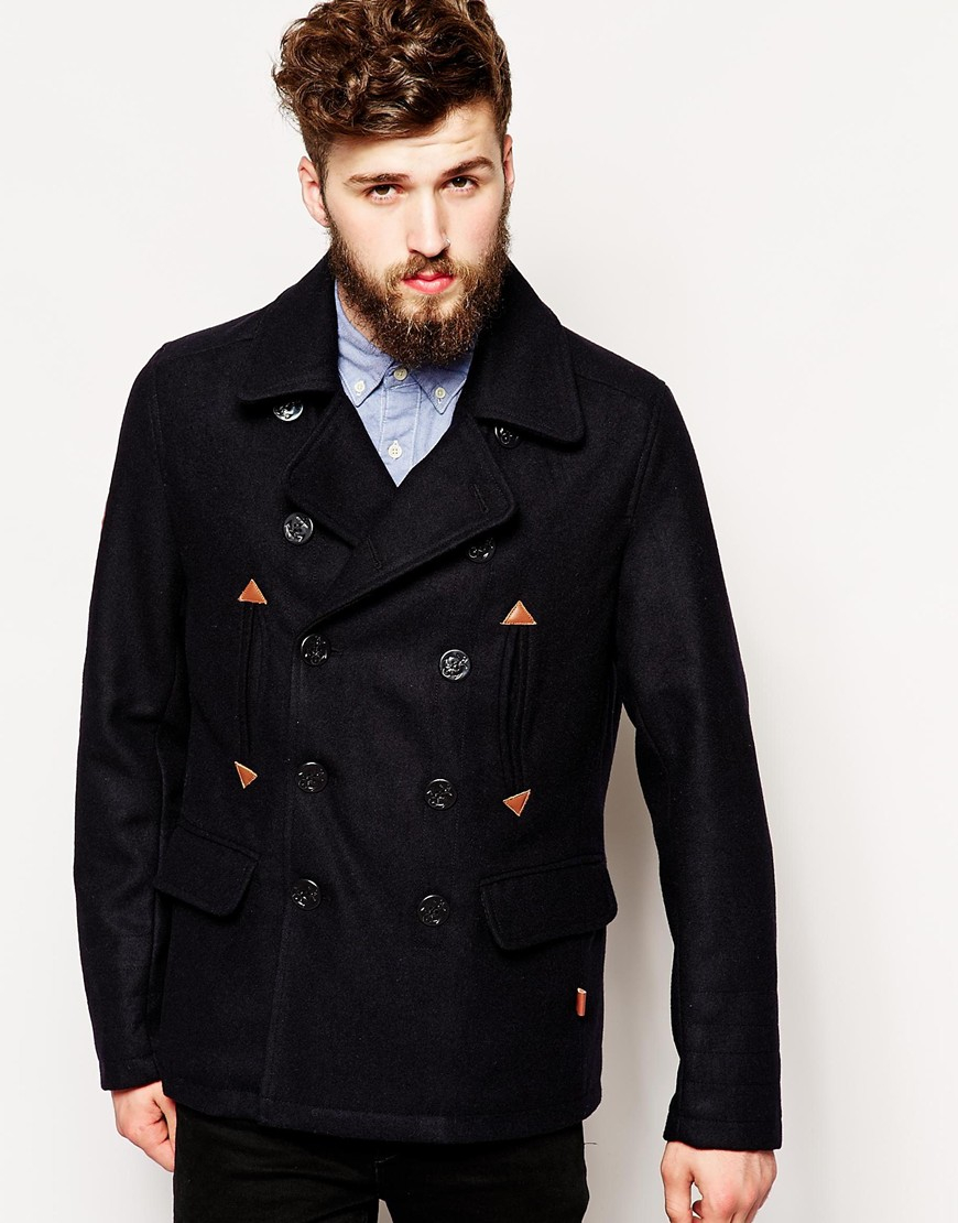 Mens Leather Trench Coat Uk Tradingbasis New Mens Superdry Commodity Slim Peacoat Dark Navy