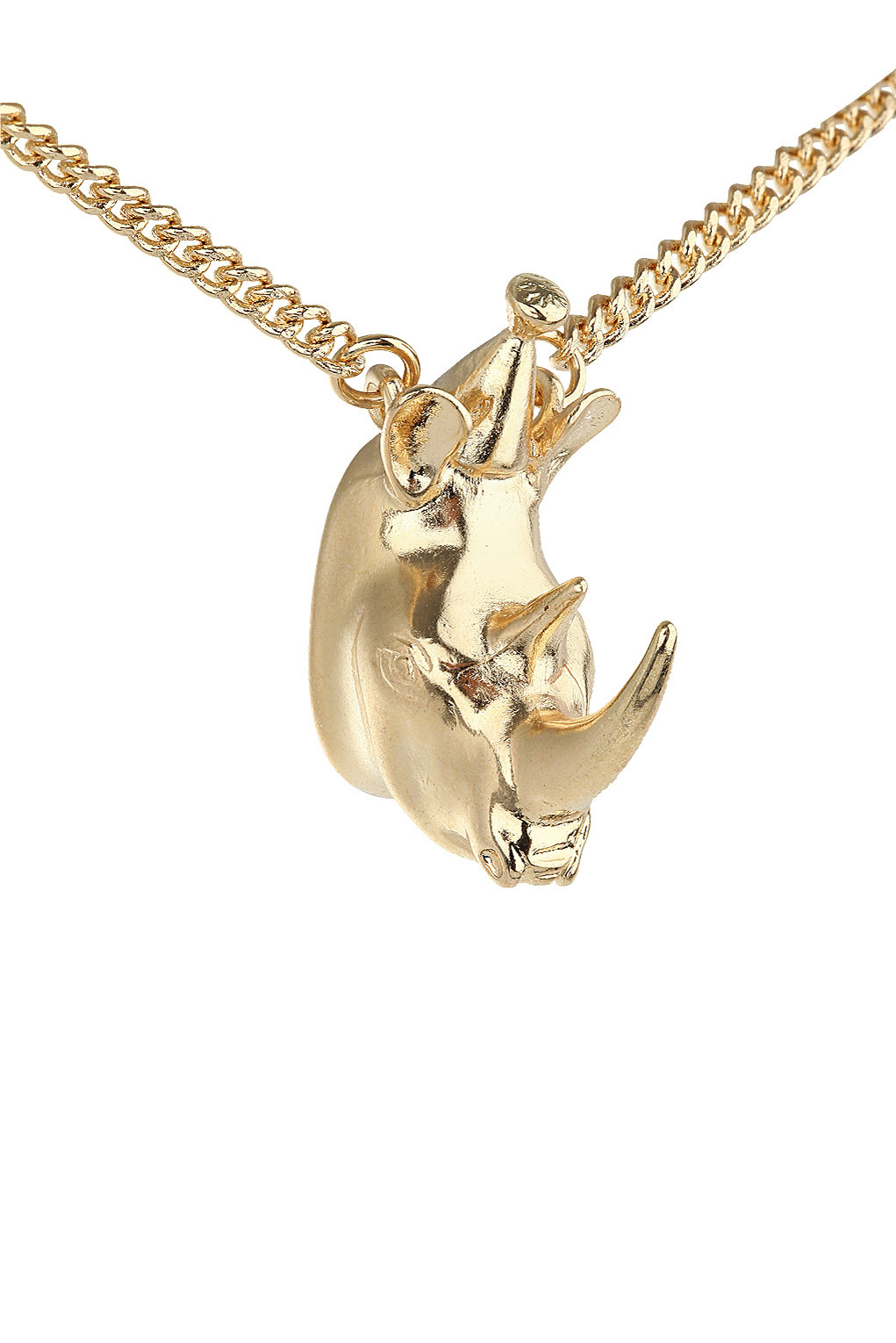 Top Rhino Head Necklace In Metallic Lyst Gallery