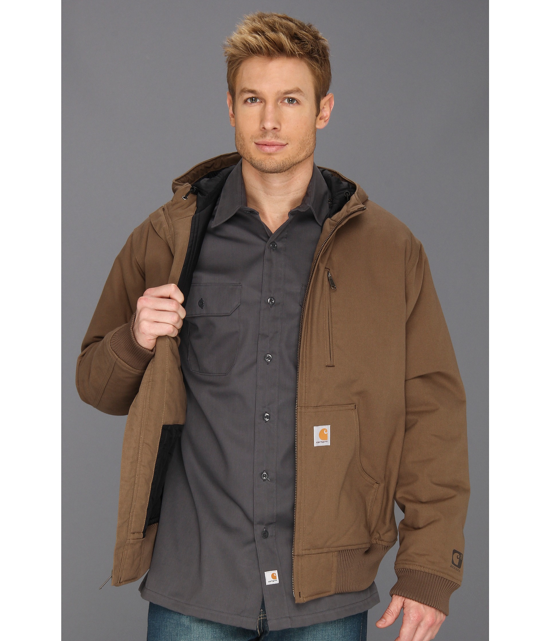 Lyst - Carhartt Quick Duck Woodward Active Jacket Tall in Brown for Men