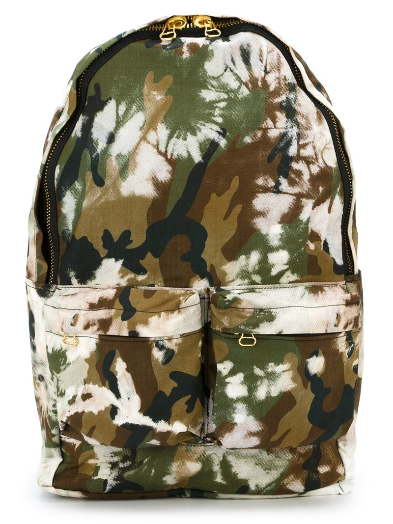 Off-White c/o Virgil Abloh Printed Camouflage Backpack - Lyst