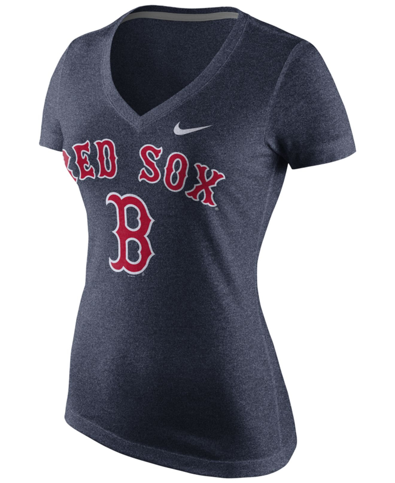 Nike Women's Boston Red Sox Marled T-shirt in Blue | Lyst