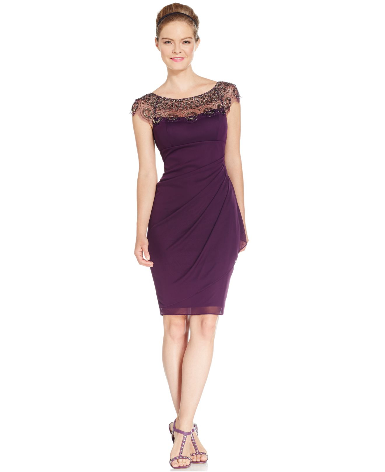 xscape purple dress