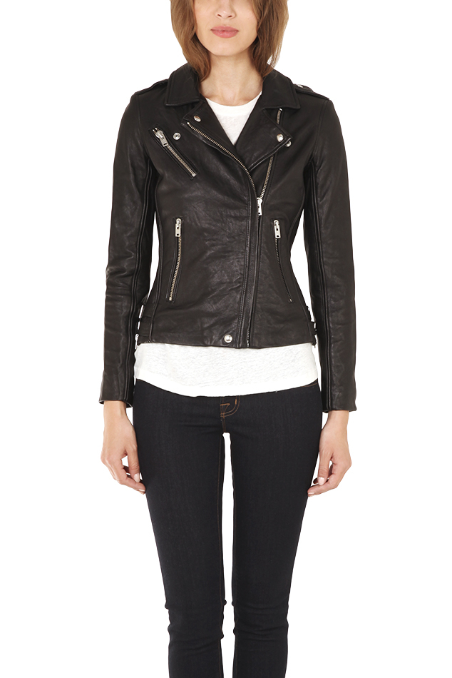 Iro Tara Leather Jacket Black In Lyst Gallery