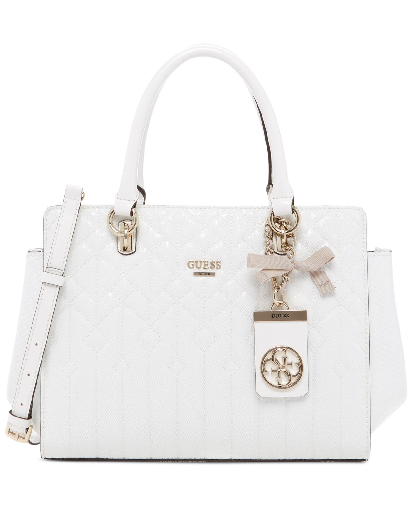 Lyst - Guess Malena Satchel in White