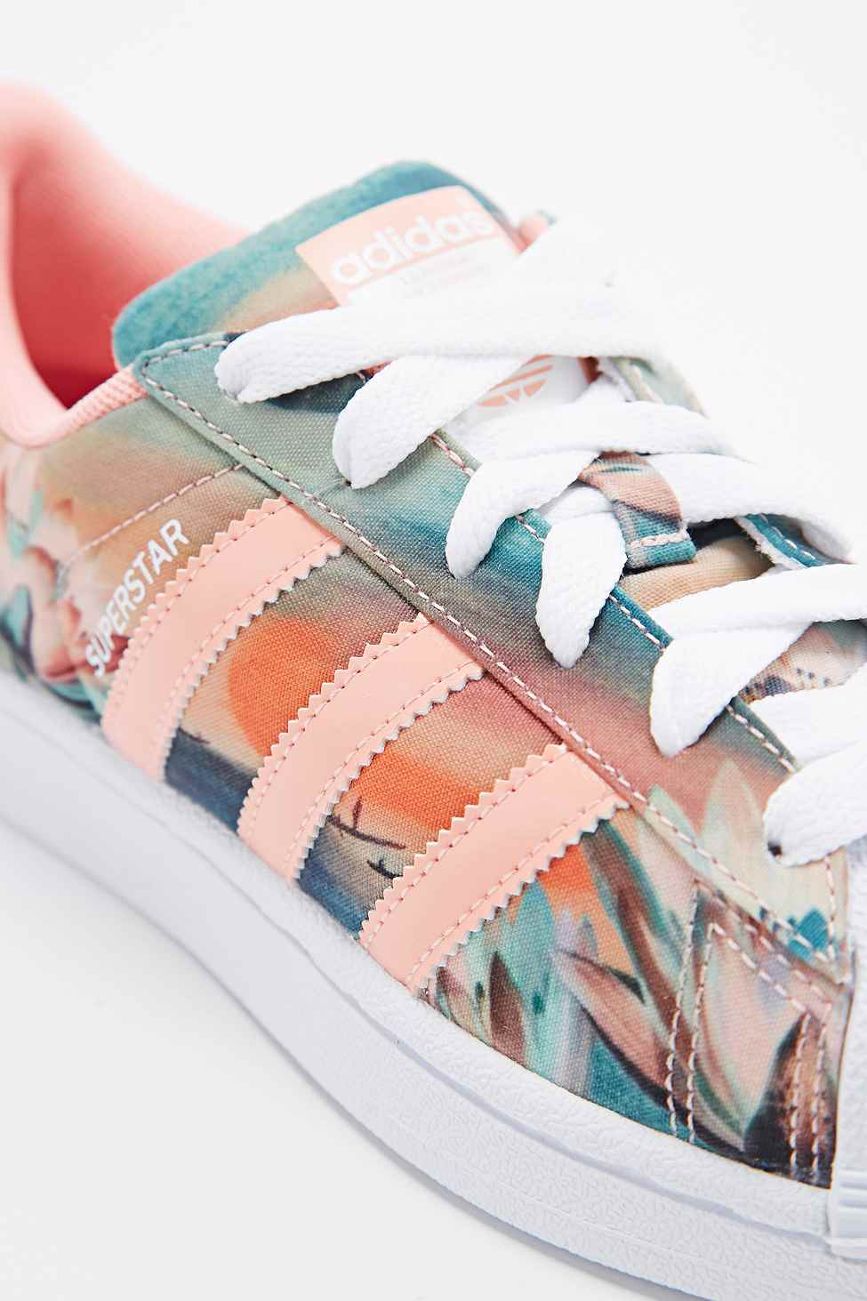 adidas superstar floral coral adidas superstar floral coral