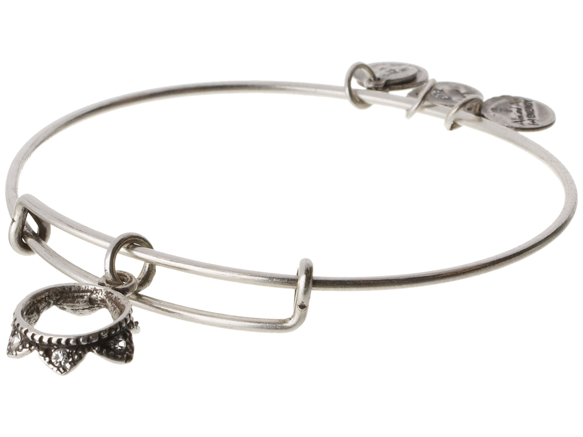 Lyst Alex And Ani Queen S Crown Charm Bangle In Metallic Gallery