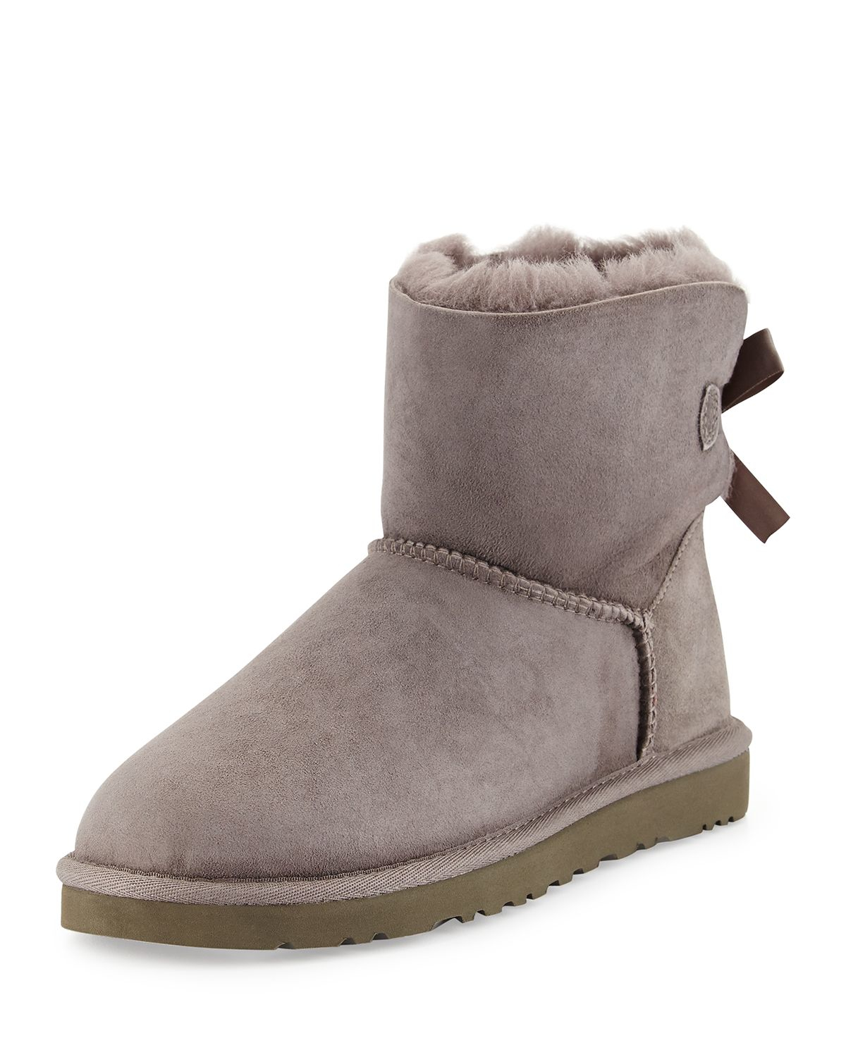 Ugg Mini Bailey Bowback Boot in Gray (GREY) Lyst