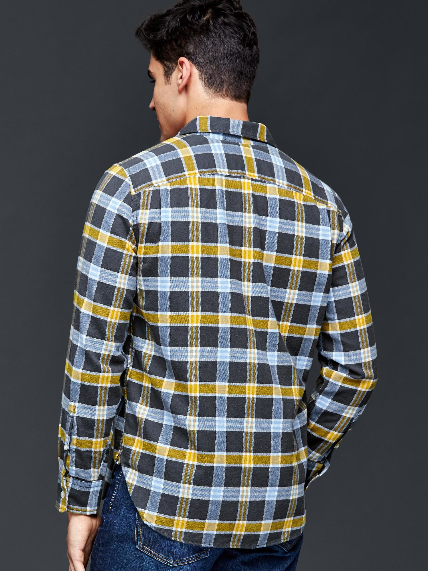 gap plaid flannel shirt